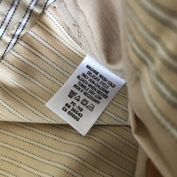 Izod Golf Striped Pattern Capri Stretch Pants - Picture 6 of 7